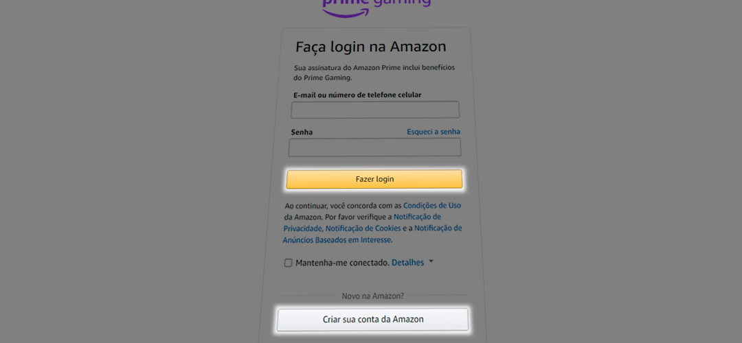 Login with your Amazon account